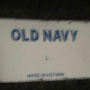 Long sleeve black and white striped old navy sweater